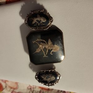 Vintage Siam Silver Brooche